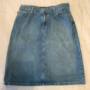 Ralph Lauren Jean Knee Skirt